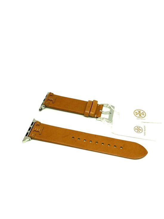 Tory Burch Apple Watch Band Case Size 38-45mm Brown Leather Strap TBS0100E main image 4
